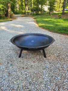 48" ELLIPTICAL FIREPIT WITH FLARED RIM