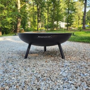 48" ELLIPTICAL FIREPIT WITH FLARED RIM